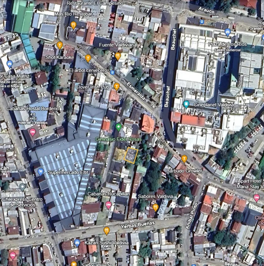 Se vende terreno en el centro de Valdivia