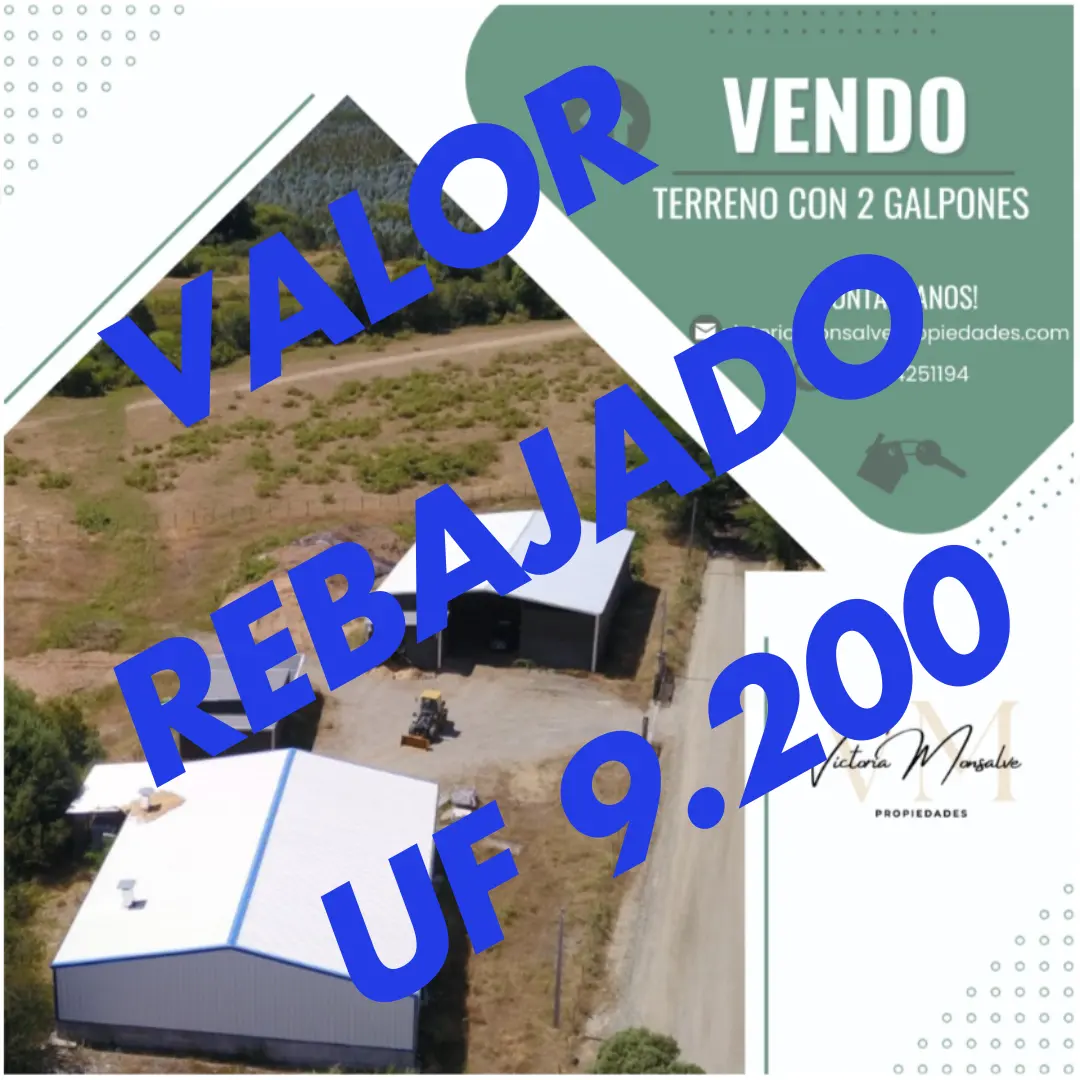 Vendo propiedad con 2 galpones en Los Lagos
